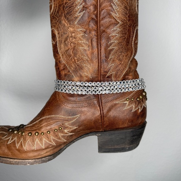 Swarovski Crystal Bracelet or Boot Cuff Gray Excellent Condition - Picture 3 of 4